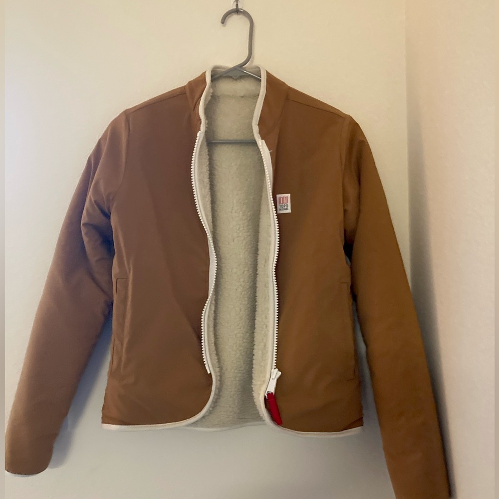 Topo designs reversible sherpa jacket